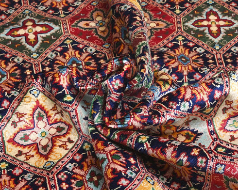 9x12 Yousafi Multicolor Afghan Hand Knotted Wool Area Rug